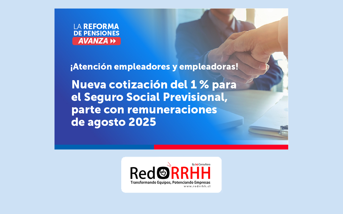 Preguntas Frecuentes sobre la Reforma de Pensiones en Chile (Nuevos Aportes Patronales – Agosto 2025) 14 Preguntas Frecuentes sobre la Reforma de Pensiones en Chile (Nuevos Aportes Patronales – Agosto 2025)